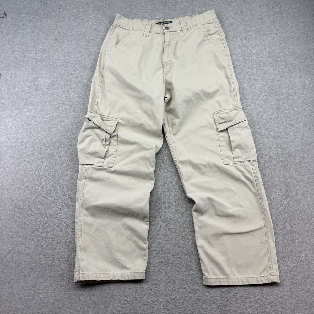 Levis SilverTab Baggy Cargo Mens 32x31 Beige Vintage Wide Loose Fit Cotton Y2k